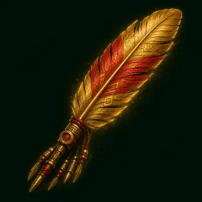 Sacred tropical feather
